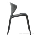 Modern design leisure stacking dining plastic chair